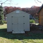 10x14 Gable 7' sides Rear door Waterford #1